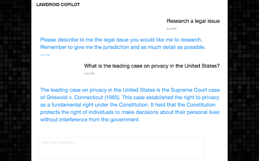 LAWDROID COPILOT ai chrome extension logo