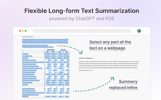 FoldSum+%7C+ChatGPT+Text+Summarization+Tool logo