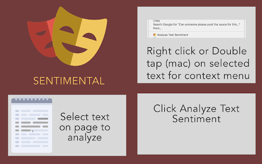 Sentimental ai chrome extension logo