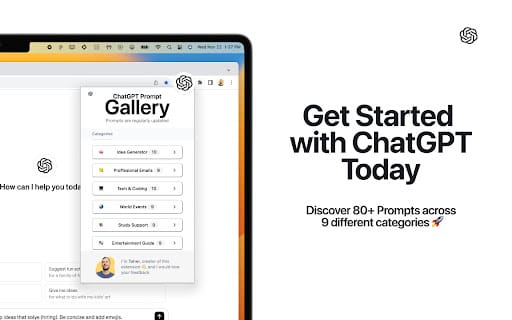 ChatGPT Prompt Extension ai chrome extension logo