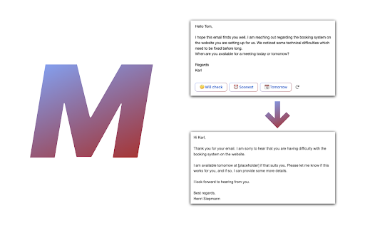 Mailwrite ai chrome extension logo