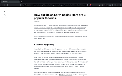 Reading Mode ai chrome extension logo