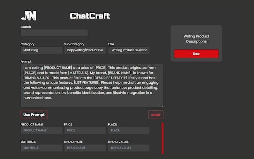 ChatCraft ai chrome extension