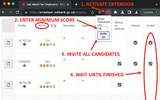 JobBank.gc.ca Extension ai chrome extension logo