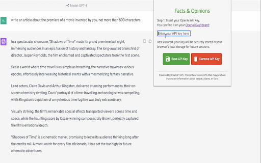 Facts & Opinions Extension ai chrome extension logo