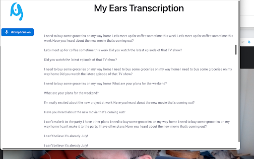 Privacy Sensitive Audio Transcription Tool ai chrome extension logo