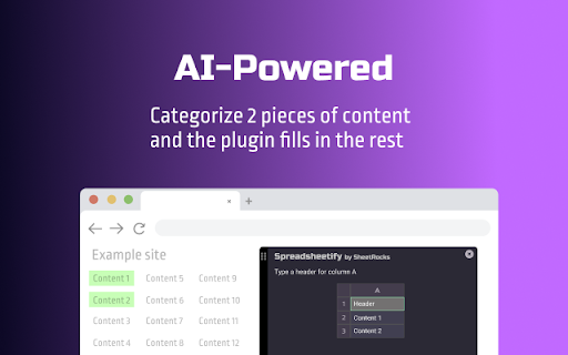 Spreadsheetify ai chrome extension logo