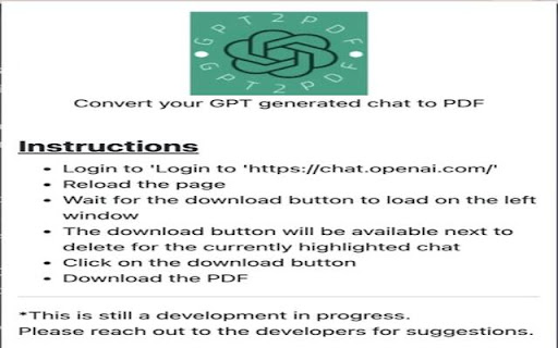 ChatGPT Download Extension ai chrome extension logo