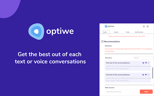 Optiwe ai chrome extension logo