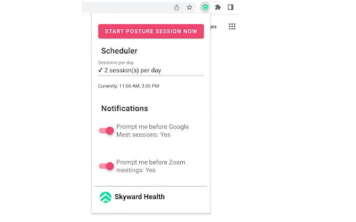 Better Posture ai chrome extension logo