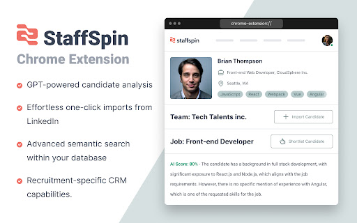 Staffspin ai chrome extension logo