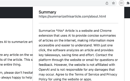 Summarize This Article ai chrome extension logo