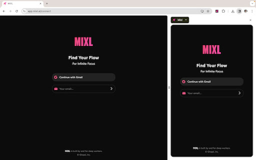 Mixl ai chrome extension logo