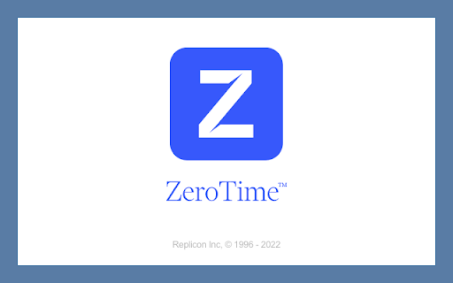 Replicon ZeroTime™ ai chrome extension logo