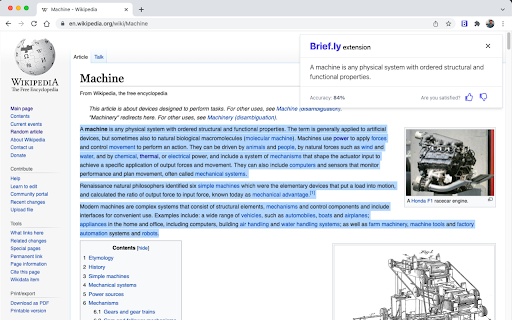 Briefly ai chrome extension logo