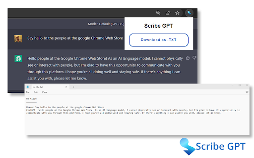 Scribe GPT ai chrome extension logo