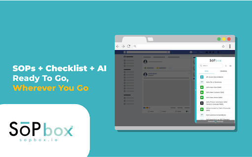 SOPbox ai chrome extension