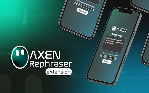 Axen AI RePhraser ai chrome extension logo