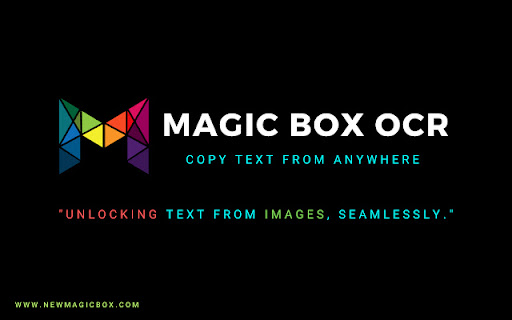 Magic Box Google Chrome OCR Software ai chrome extension logo