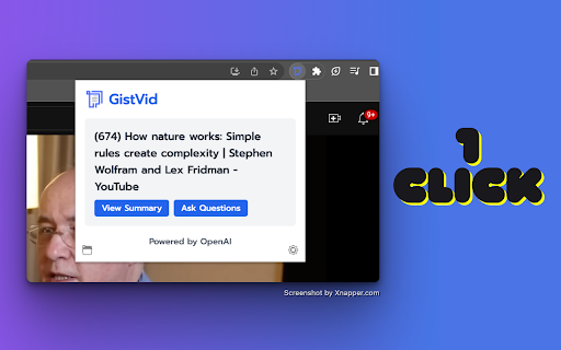 GistVid ai chrome extension logo