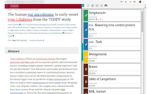 BioSeek Reader ai chrome extension logo