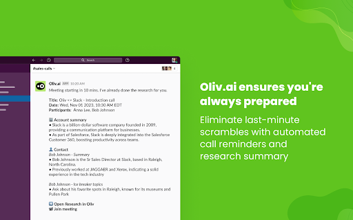 Oliv.ai ai chrome extension logo