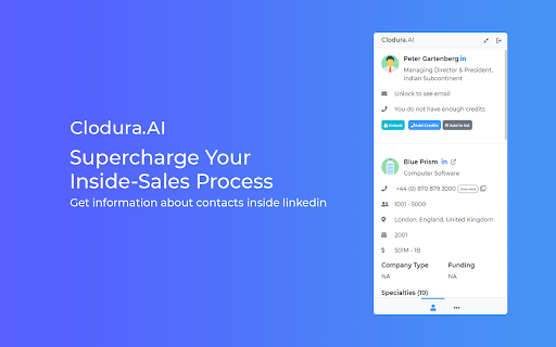 Clodura.AI ai chrome extension logo