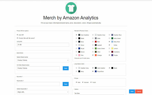 Merch by Amazon Sales Management Extension ai chrome extension logo