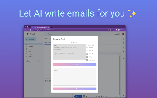 Letterbot AI ai chrome extension logo