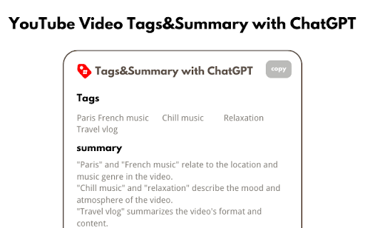 YouTube Video Tag Extension ai chrome extension logo