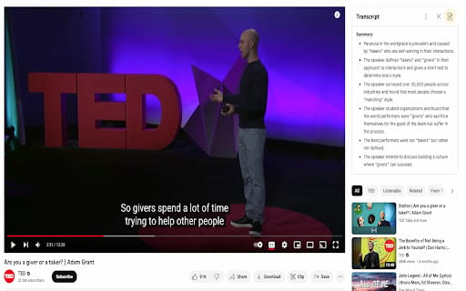 YouTube Summary with ChatGPT ai chrome extension logo