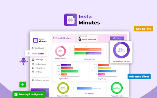 Instaminutes ai chrome extension logo