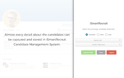 iSmartRecruit Profile Scanner ai chrome extension logo