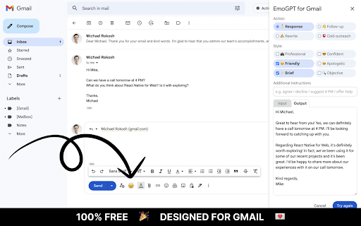EmoGPT ai chrome extension logo