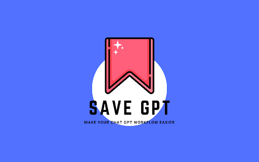 Save GPT ai chrome extension logo
