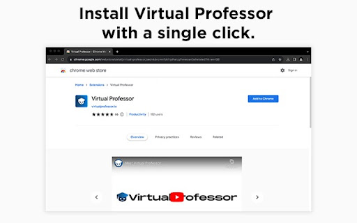 Virtual Professor ai chrome extension logo