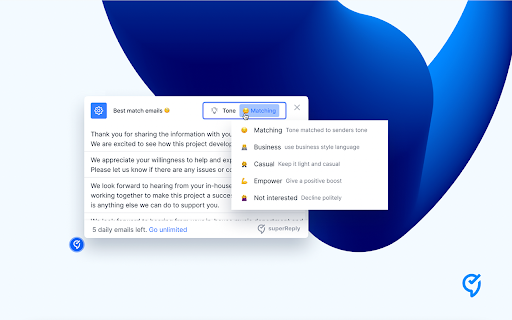 superReply ai chrome extension logo