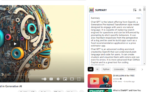 Chrome Extension for Summarizing Long logo