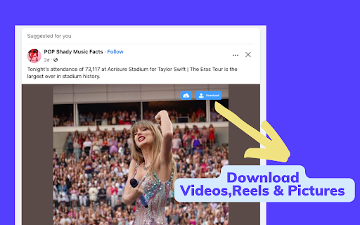 FBDownloader ai chrome extension logo