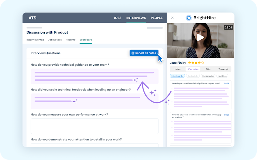 BrightHire ai chrome extension logo