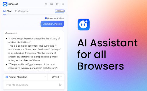 Lunabot ai chrome extension logo