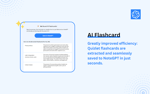 NoteGPT ai chrome extension logo