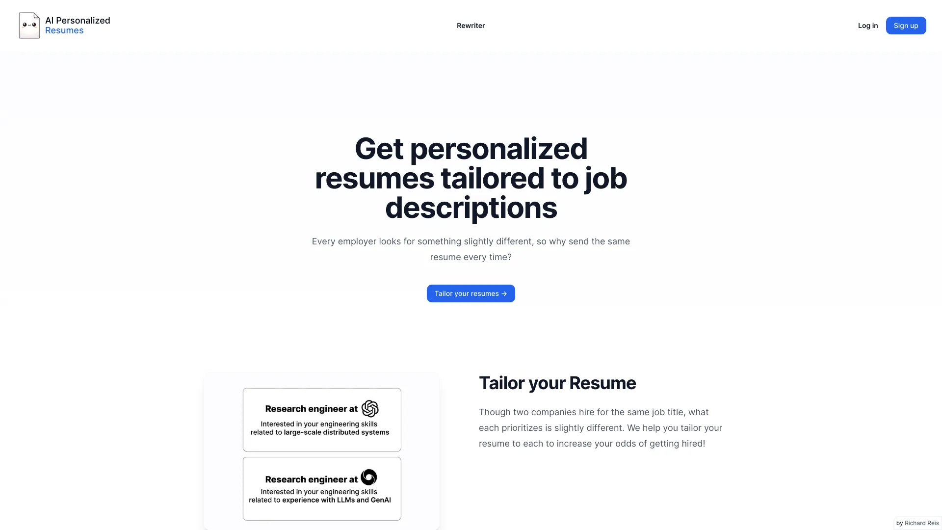 AI Personalized Resumes logo