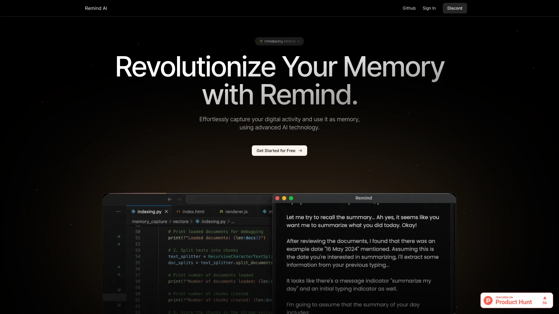 reMind AI logo