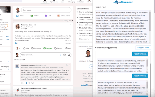 LinkedIn Comment Generator ai chrome extension logo