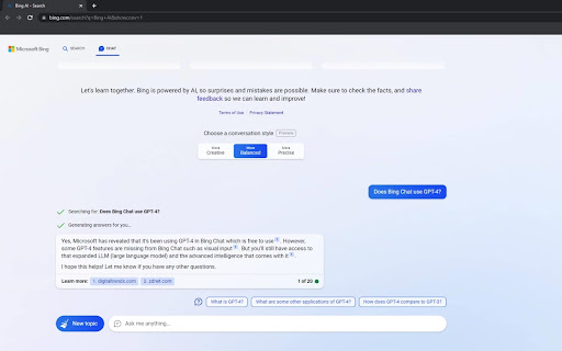 Bing Chat Anywhere ai chrome extension logo