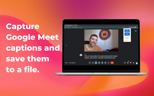 Google Meet Captions Downloader ai chrome extension logo