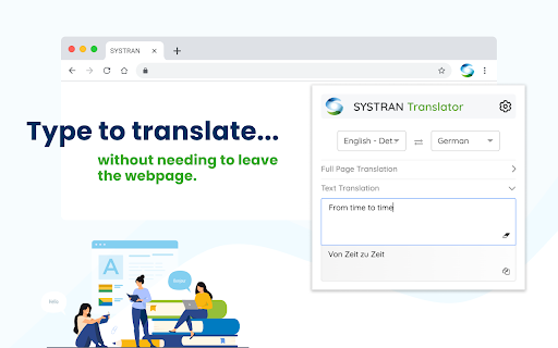 SYSTRAN Translator ai chrome extension logo