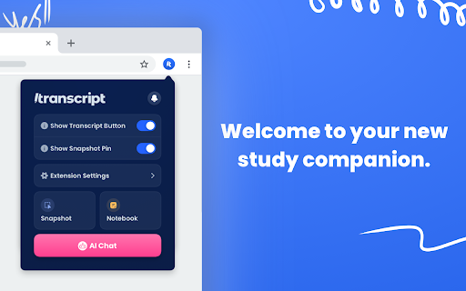 Transcript ai chrome extension logo