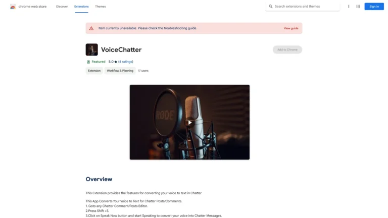 Free Voice To Chatter Converter AI Chrome Extension AI Tool Review